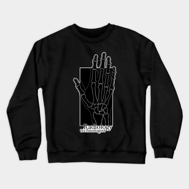 Radiology tech - hand X-ray Crewneck Sweatshirt by daddymactinus